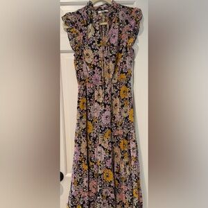 Midi Floral Sleeveless Dress